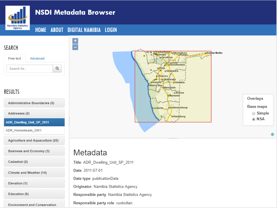 Namibia Spatial Data Infrastructure